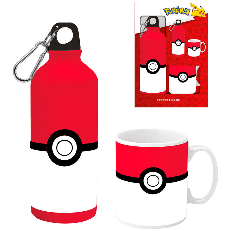 Pokémon Geschenk-Set Tasse & Trinkflasche