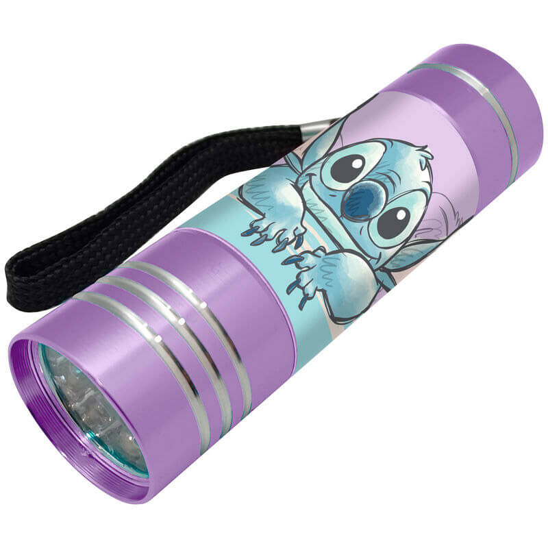 Disney Stitch Aluminium LED Taschenlampe Lila