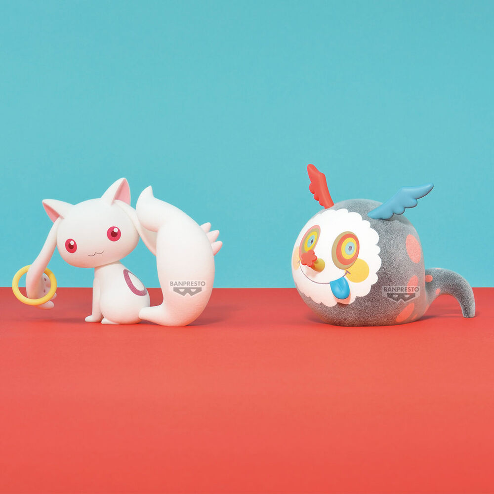 Puella Magi Madoka Magica The Movie Rebellion PVC Statue Kyubey Fluffy Puffy 7 cm