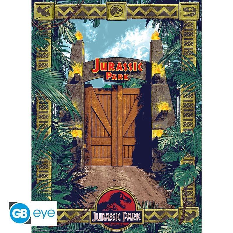 Jurassic Park Chibi Poster Set "Gates and Biodiversity" 52 x 38 cm