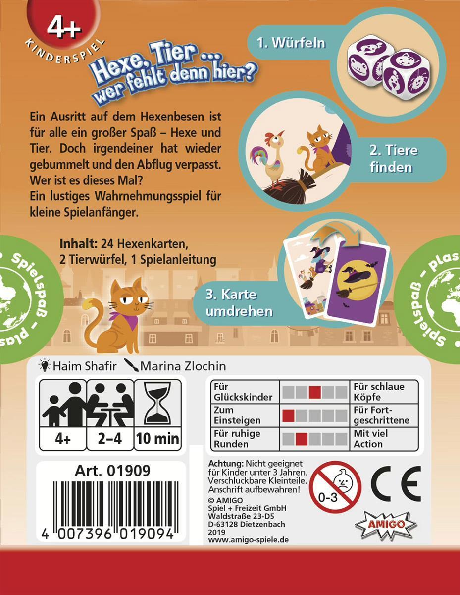 Hexe, Tier ... wer fehlt denn hier?