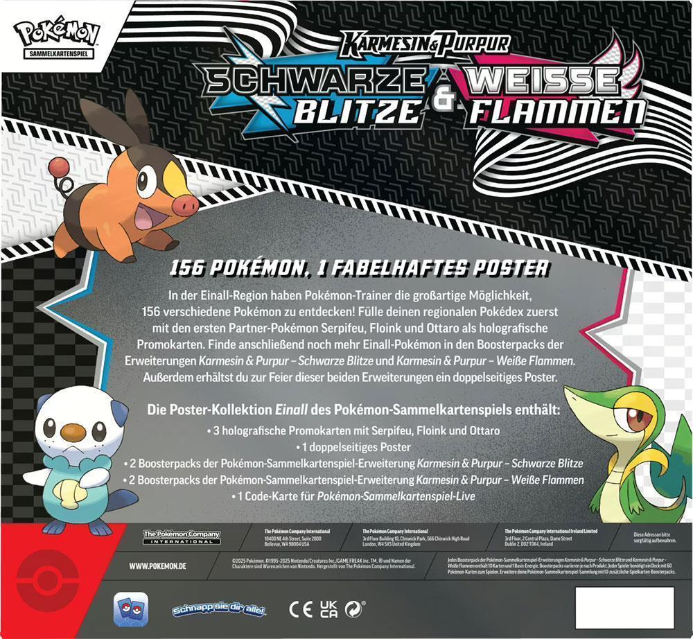 Pokémon Sammelkartenspiel KP10.5 Schwarze Blitze & Weiße Flammen Poster-Kollektion (DE)