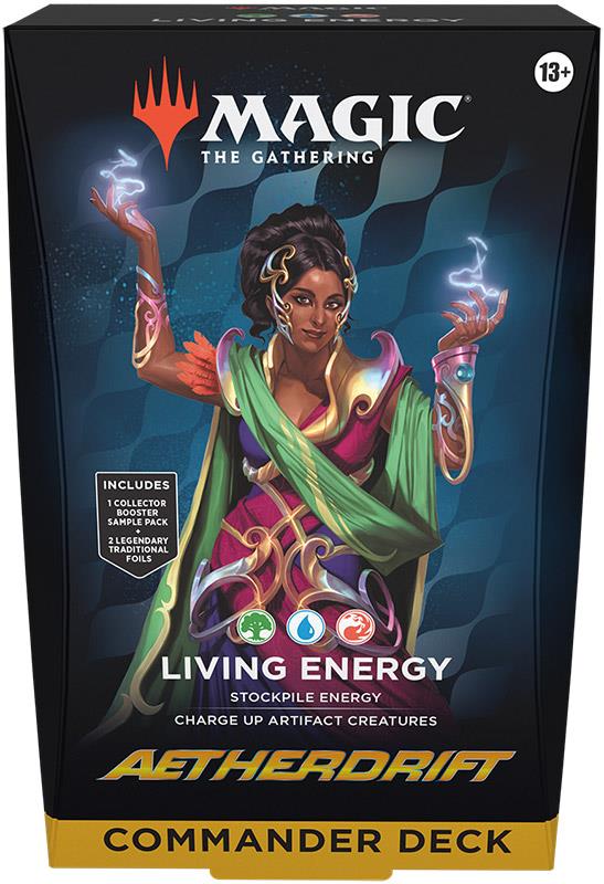 Magic: The Gathering Ätherdrift Commander-Deck (EN) Lebendige Energie (Blau/Rot/Grün)