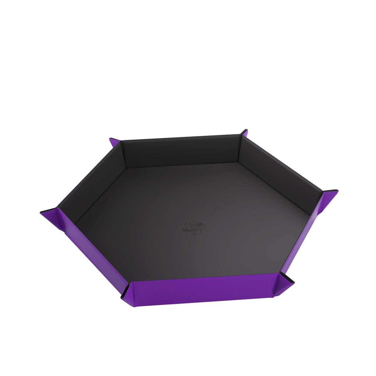 Magnetic Dice Tray Hexagonal Black & Purple XL