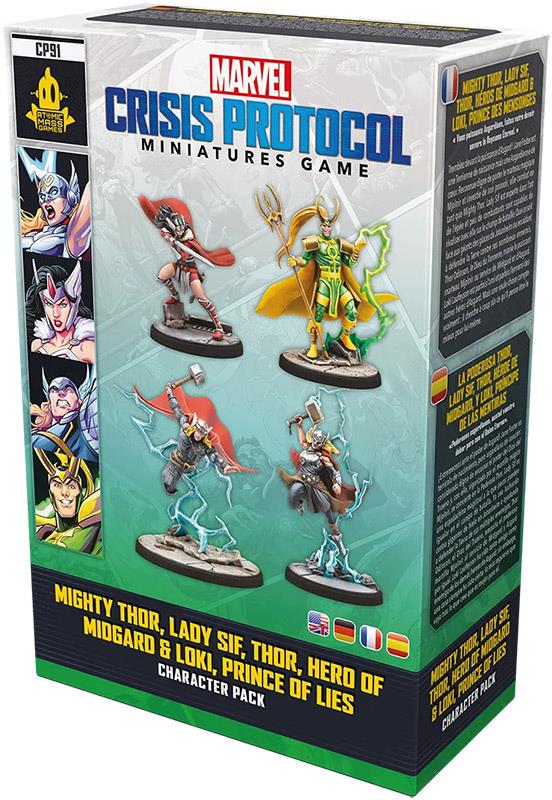 Marvel: Crisis Protocol – Mighty Thor, Lady Sif, Thor, Hero of Midgard & Loki, Prince of Lies