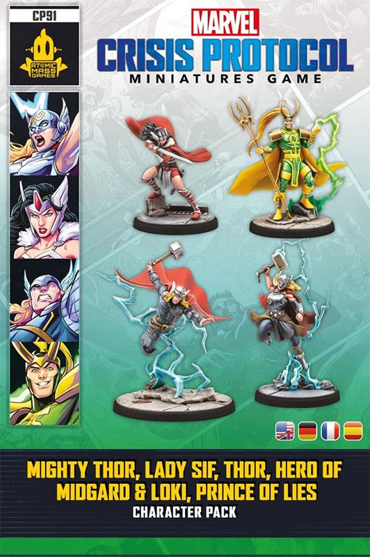 Marvel: Crisis Protocol – Mighty Thor, Lady Sif, Thor, Hero of Midgard & Loki, Prince of Lies