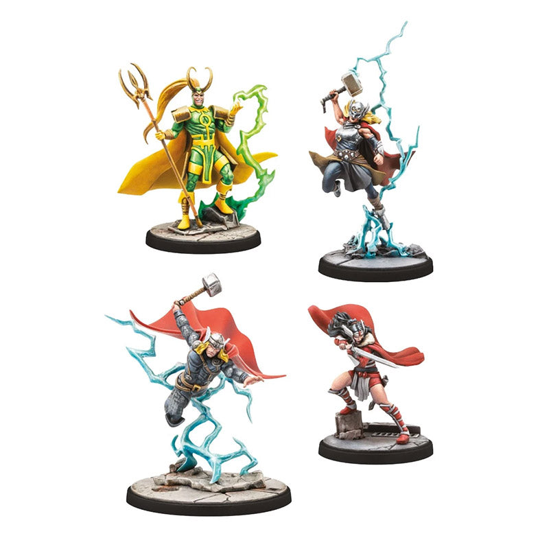 Marvel: Crisis Protocol – Mighty Thor, Lady Sif, Thor, Hero of Midgard & Loki, Prince of Lies