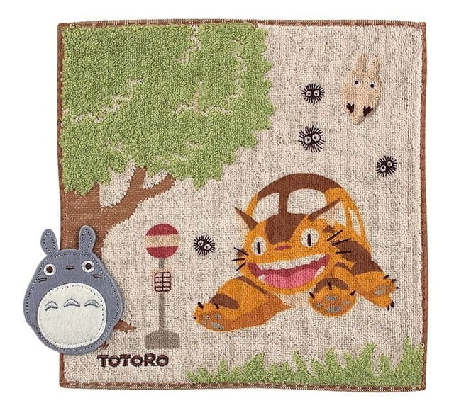 Mein Nachbar Totoro Mini - Handtuch Bus Stop 25 x 25 cm - Merchfox Comic Shop