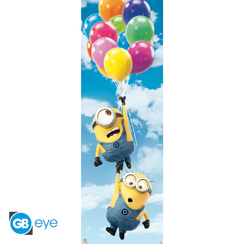 Minions Door Poster "Balloons" 53 x 158 cm