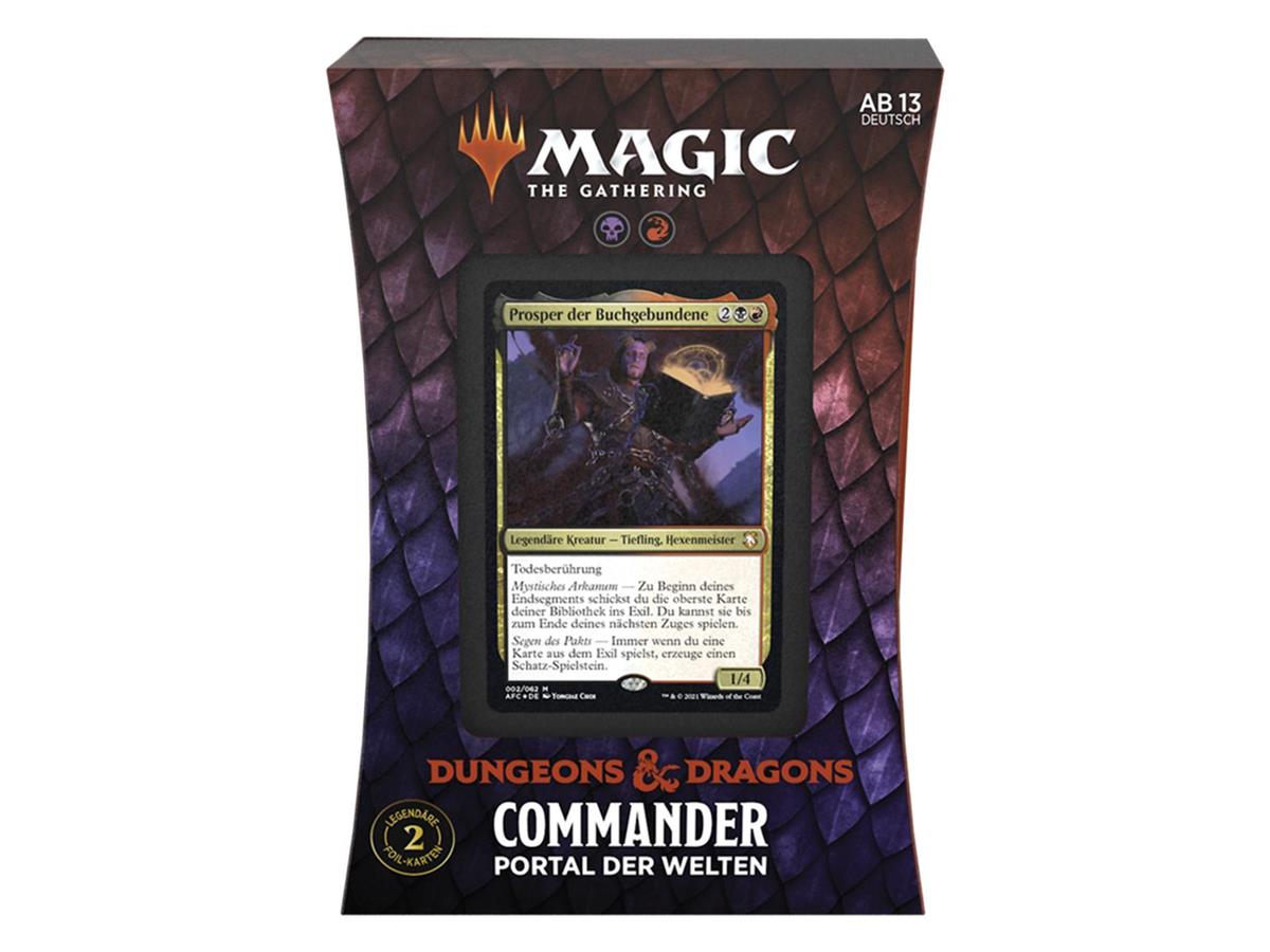 MTG - Adventures in the Forgotten Realms Commander Deck (GER) Planar Portal (Black/Red)