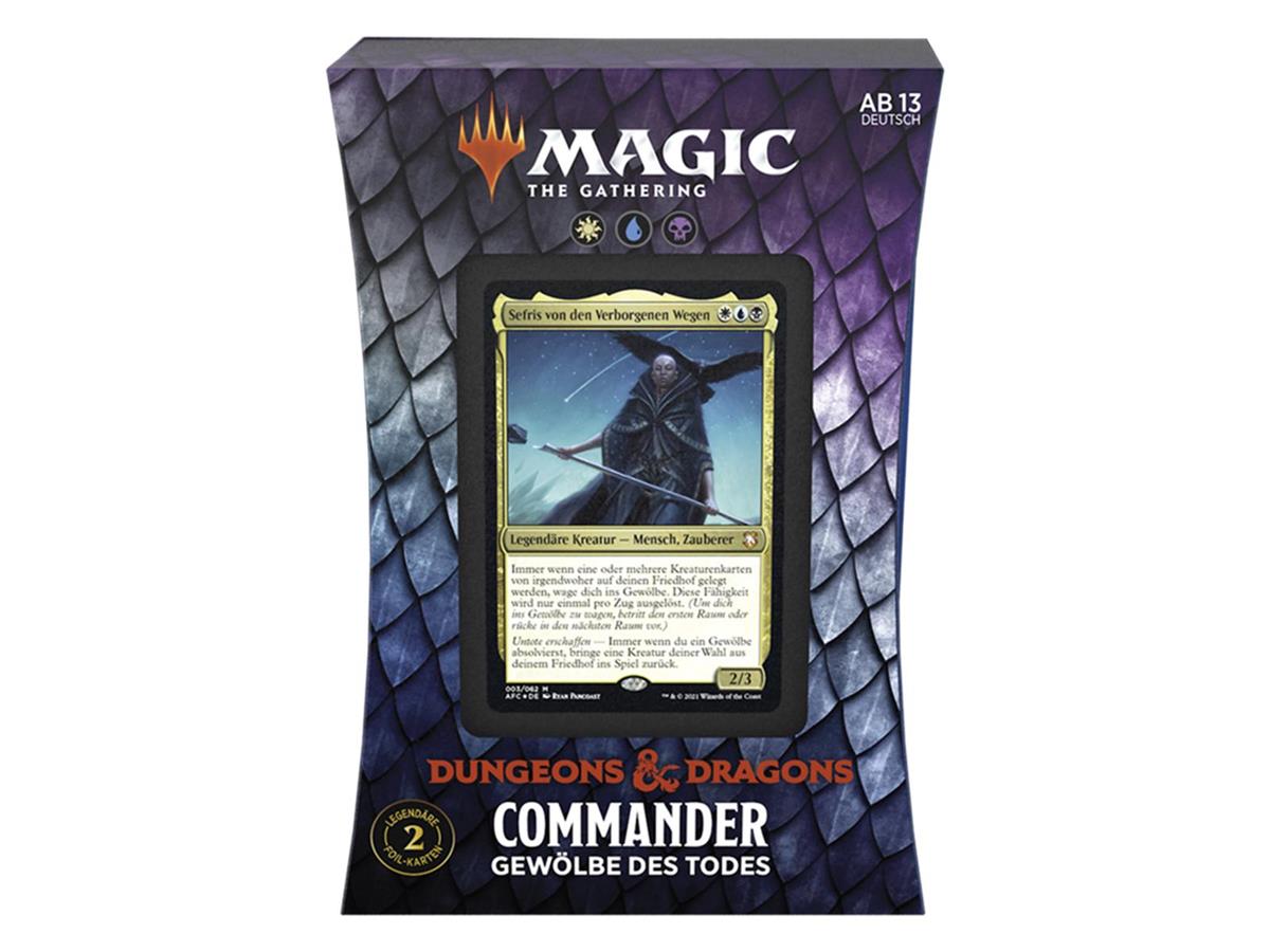 MTG - Adventures in the Forgotten Realms Commander Deck (GER) Dungeons of Death (White/Blue/Black)