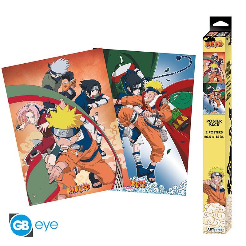 Naruto Chibi Poster Set "Team 7" 52 x 38 cm