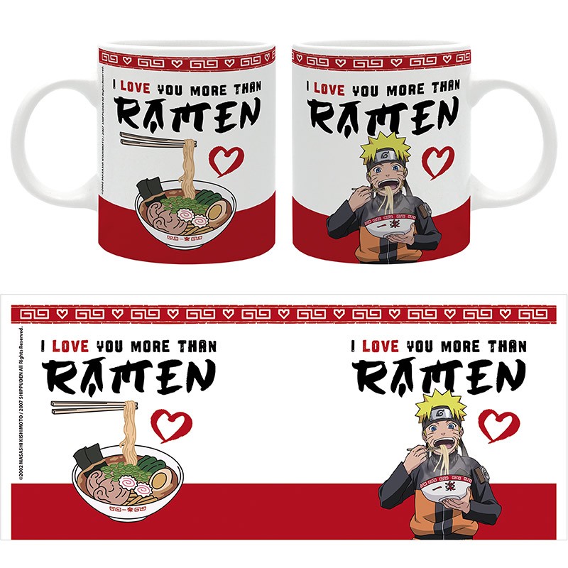 Naruto Shippuden Tasse "I love you more than ramen"