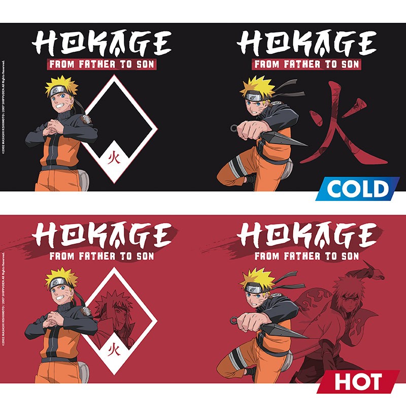 Naruto Shippuden Heat Change Mug "From Father to Son"