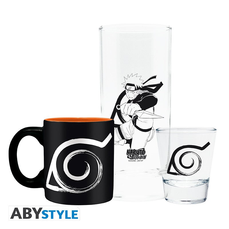 Naruto Shippuden Gift Set Espresso Mug und 2 Glasses