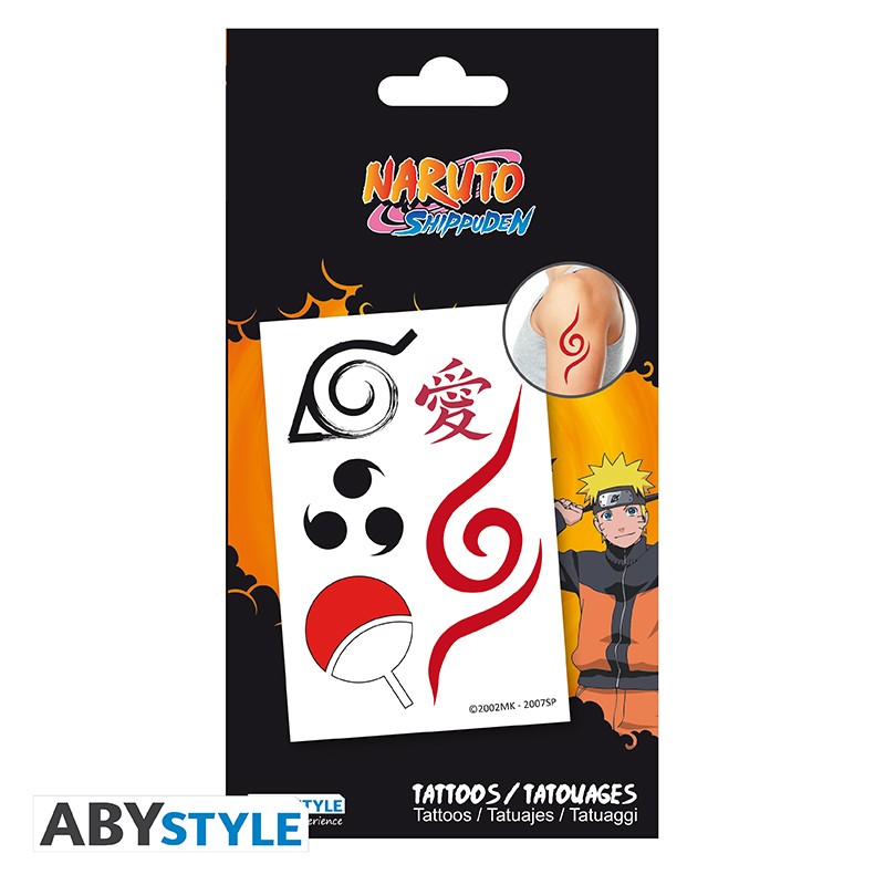Naruto Shippuden Tattoos 15 x 10 cm