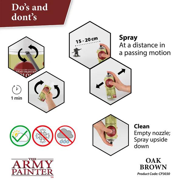 The Army Painter: Color Primer, Oak Brown 400 ml