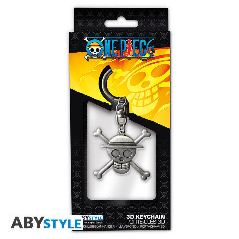 One Piece 3D Metal Keychain "Skull Luffy"