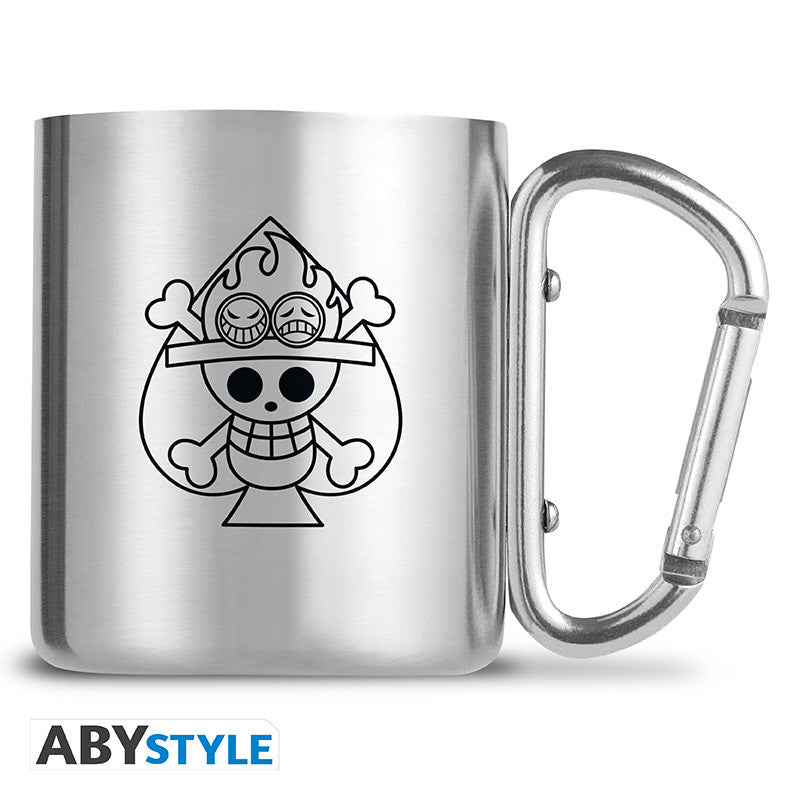 One Piece Karabiner-Tasse "Ace & Skull"