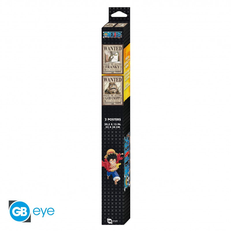 One Piece Chibi Poster-Set "Usopp & Franky" 52 x 38 cm