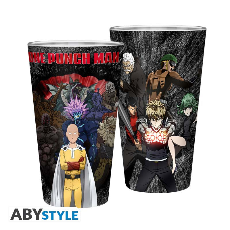 One Punch Man Glass "One against all" (large)