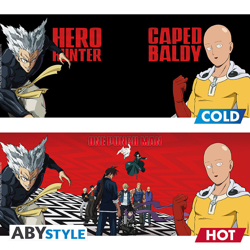 One Punch Man Heat Change Mug "Saitama & Garou"