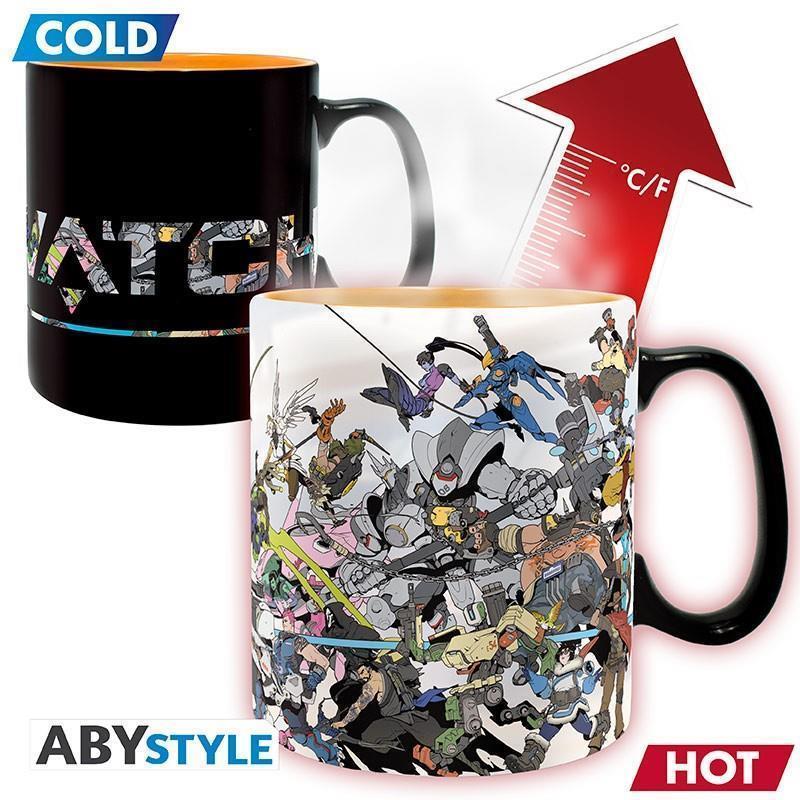 Overwatch Tasse mit Thermoeffekt Heroes