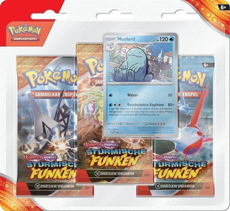 Pokémon Sammelkartenspiel Stürmische Funken 3-Pack Blister (DE) Morlord