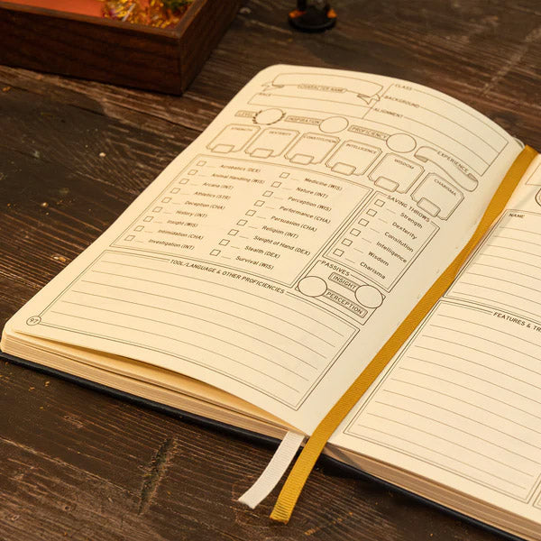 DnD 5e Player Journal Black