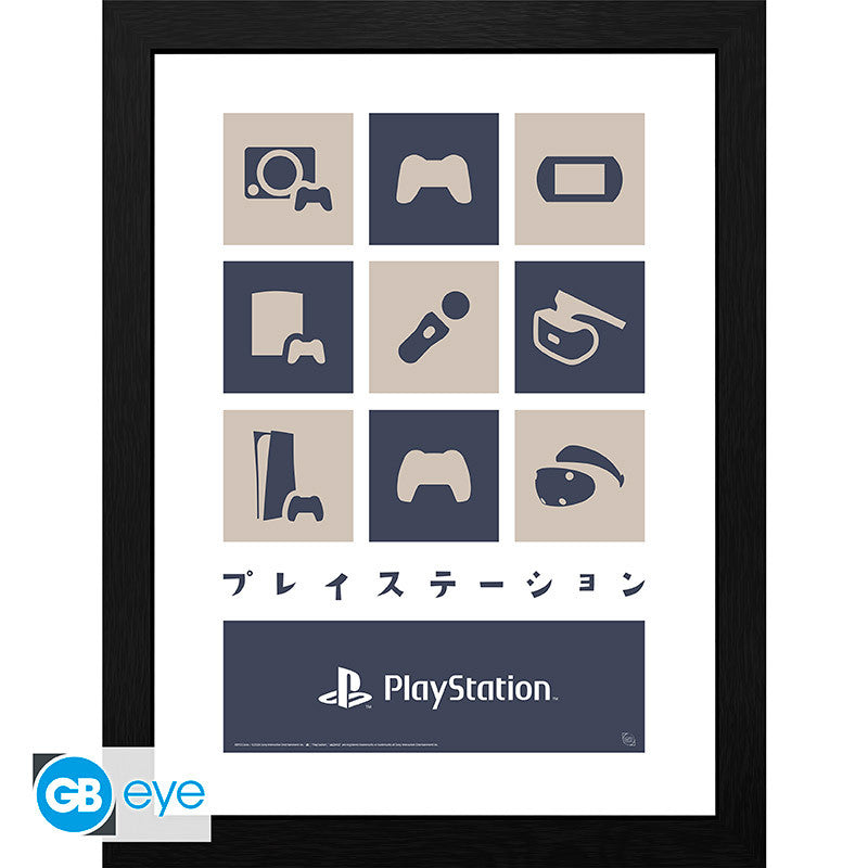 Playstation Framed Print "Hardware" 30 x 40 cm