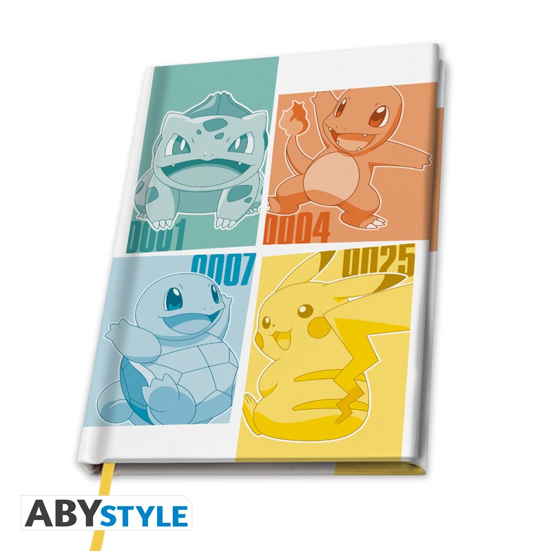 Pokémon A5 Notebook "Kanto Starters"
