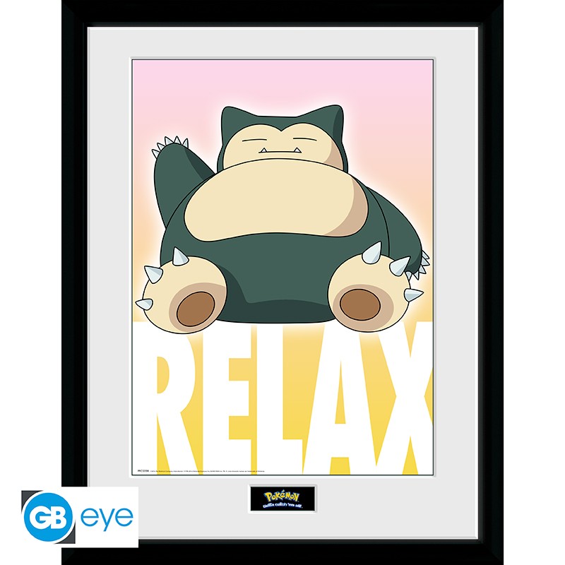 Pokémon Poster im Rahmen Relaxo 30 x 40 cm