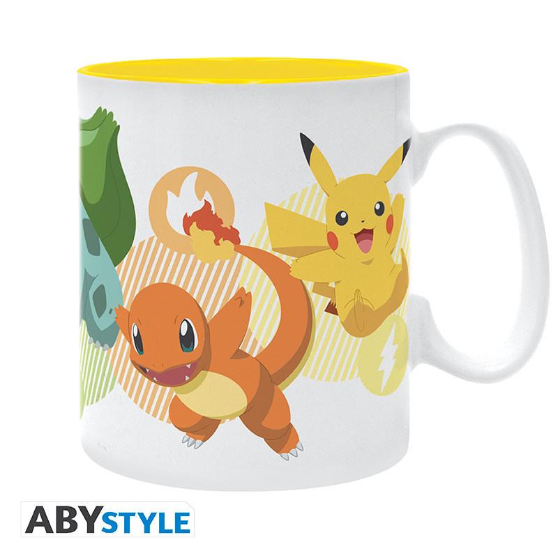 Pokémon Tasse "Pikachu und Kanto Starter"