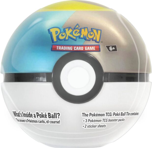 Pokémon Pokeball Tin Herbst 2024 (DE) Mondball (Blau/Silber)