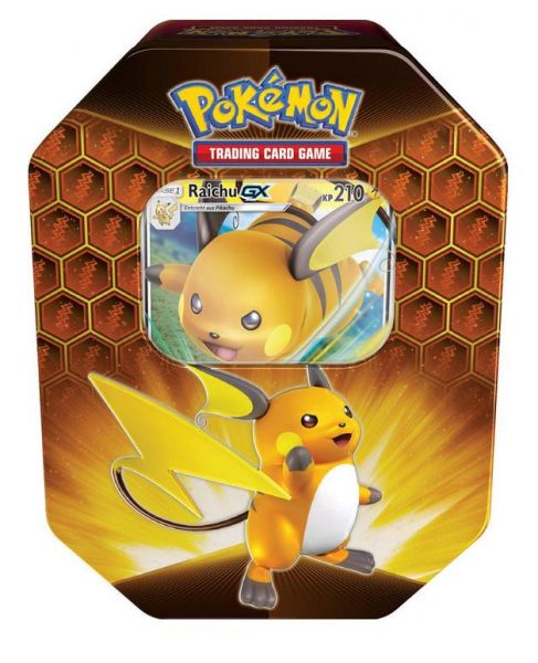 Pokemon Verborgenes Schicksal Raichu GX Tin Box, Deutsch
