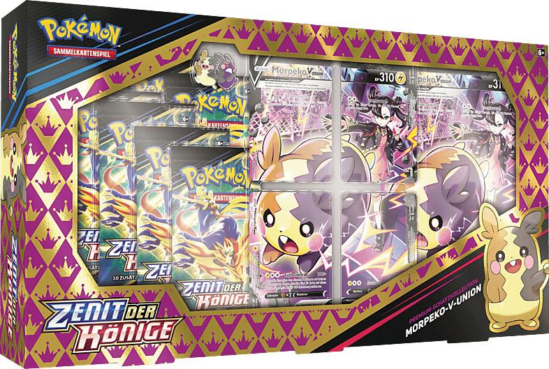 Pokémon Sammelkartenspiel Zenit der Könige Morpeko-V-Union Premium-Schatzkollektion (DE)