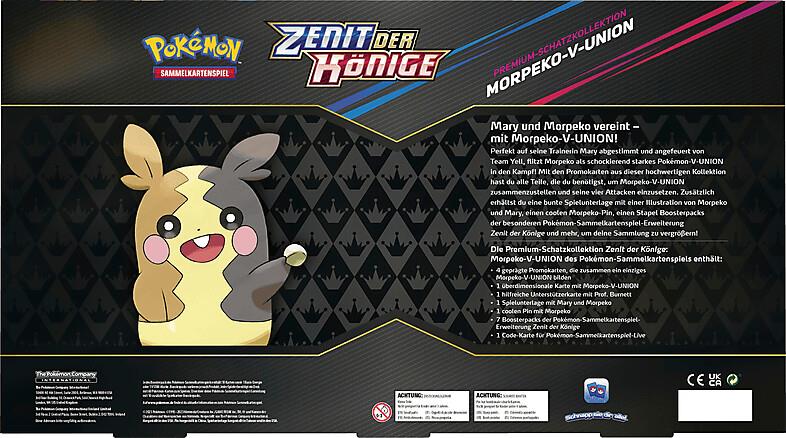 Pokémon Sammelkartenspiel Zenit der Könige Morpeko-V-Union Premium-Schatzkollektion (DE)