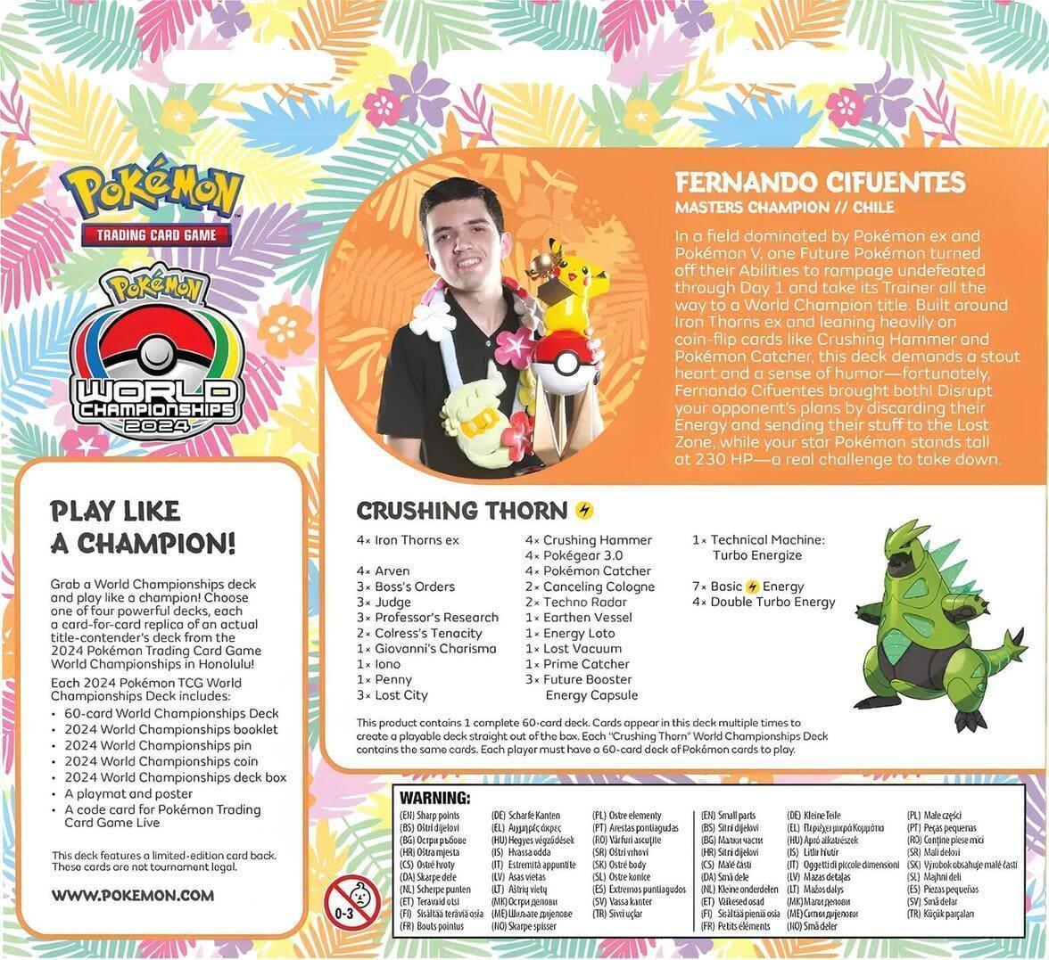 Pokémon Weltmeisterschaftsdeck 2024 (DE) Eisendorn (Fernando Cifuentes)