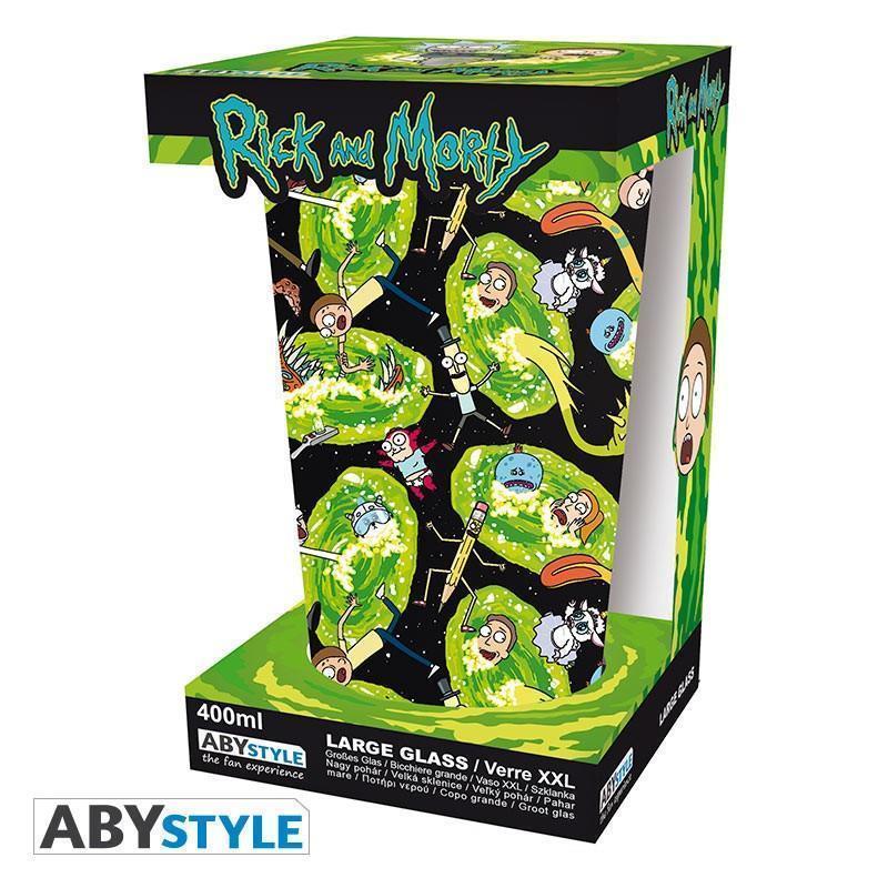 Rick and Morty Glass Portals Large (matte)