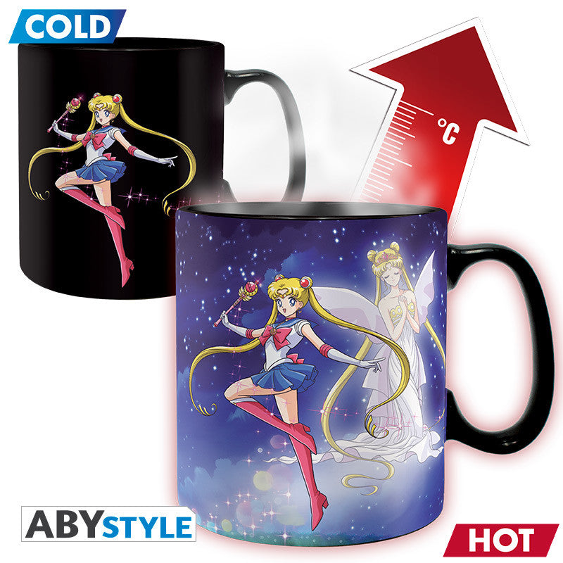 Sailor Moon Heat Change Mug "Sailor & Chibi"