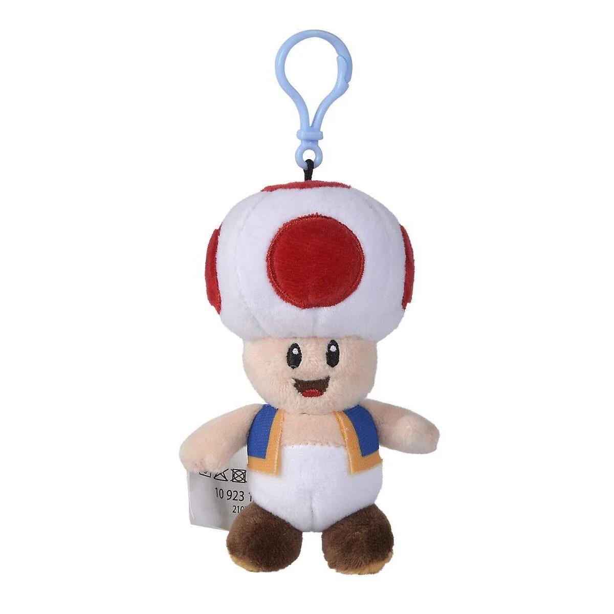Super Mario Plüsch-Schlüsselanhänger All Stars 13 cm Toad