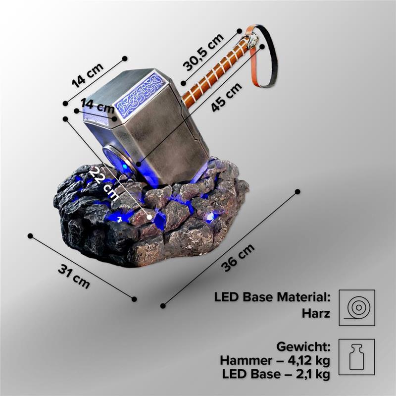 Thor's Hammer mit Led Base