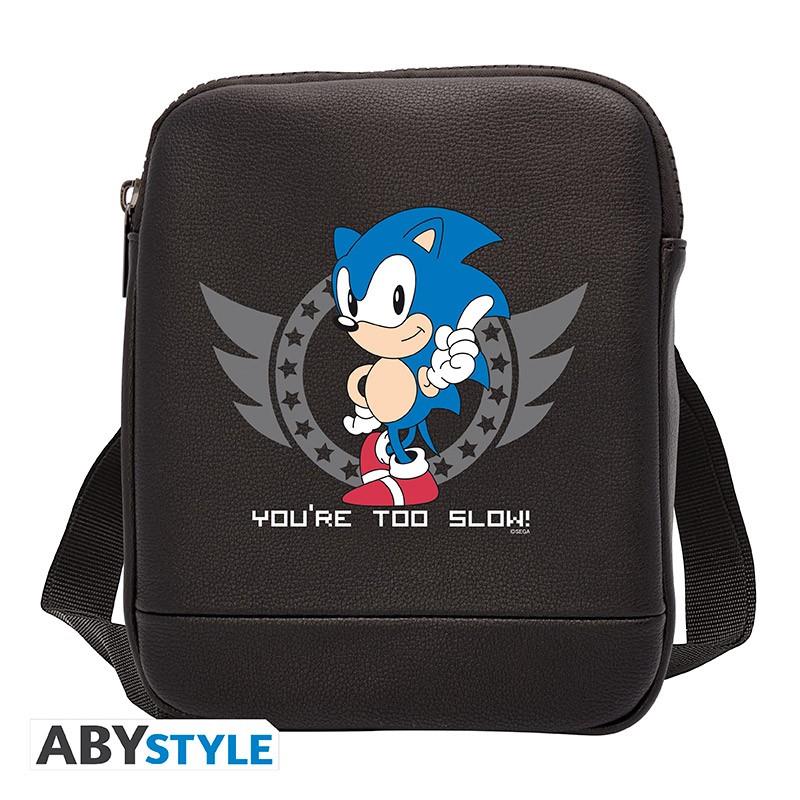 Sonic Vinyl Messenger Bag "Too Slow" (Small)