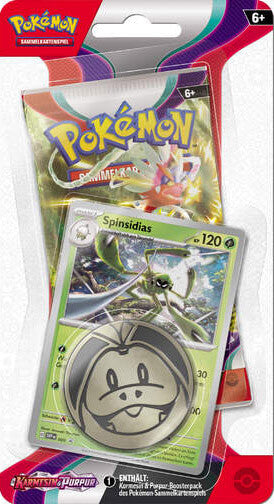 Pokémon KP01 Karmesin & Purpur Checklane Blister Spinsidias (DE)