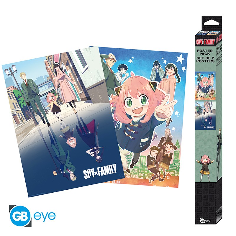 Spy x Family Chibi Poster Set "A double family" 52 x 38 cm