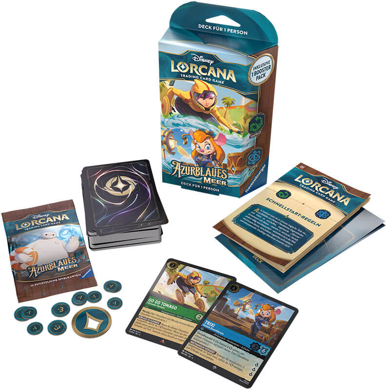 Disney Lorcana: Azurblaues Meer Starter-Set Smaragd & Saphir (DE)