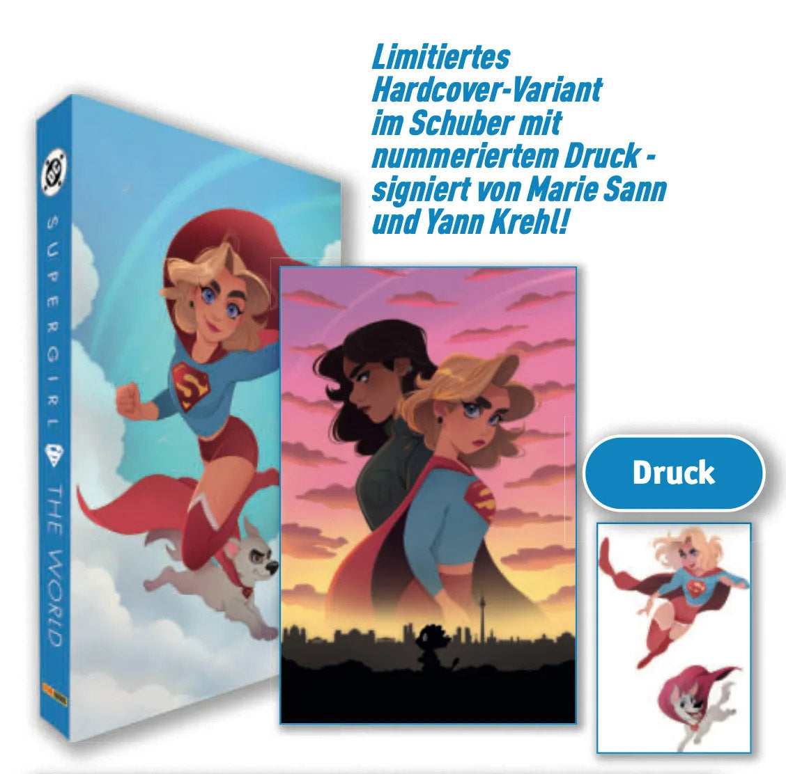 Supergirl: The World Premium Edition HC + Schuber & signiertem Druck