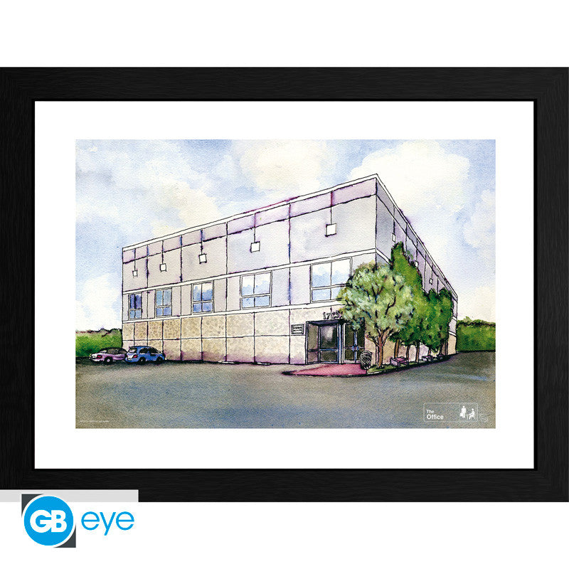 The Office Framed Print "Pam Watercolor" 30 x 40 cm