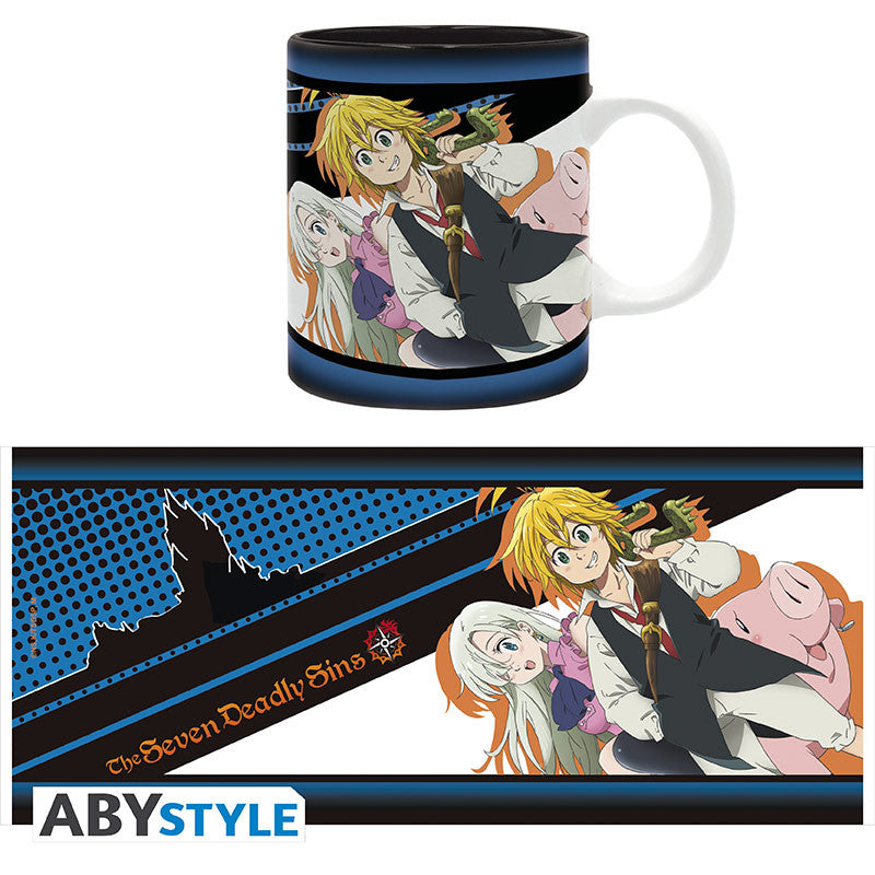 The Seven Deadly Sins Tasse "Meliodas, Elizabeth, Hawk"