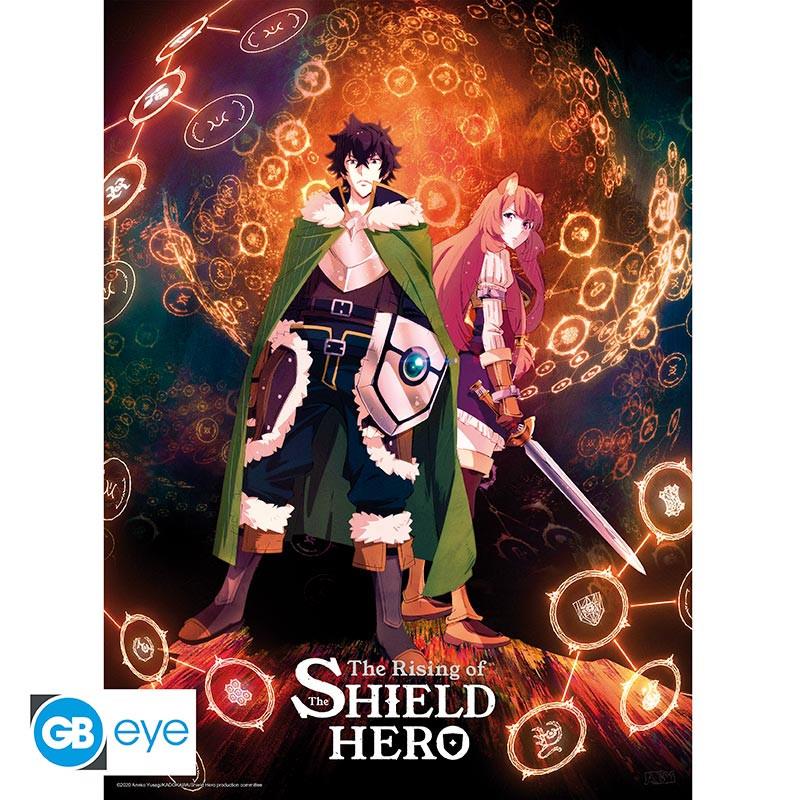 The Rising of the Shield Hero Poster "Naofumi & Rapthalia 52 x 38 cm